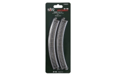 KATO-Lemke K20-100 - N - Gleis, gebogen, R 249 mm 45° (4 Stück)